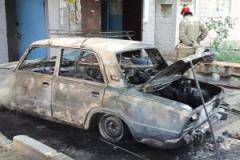 Крупный пожар в Лисичанске: сгорела машина с газовыми баллонами