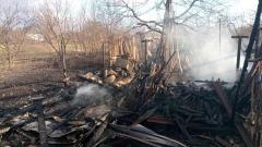 Пожар в Лисичанске уничтожил четыре хозпостройки