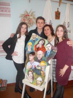 Презентація малюнка від Луганщини до картини миру акції «За мир і щастя в Україні»